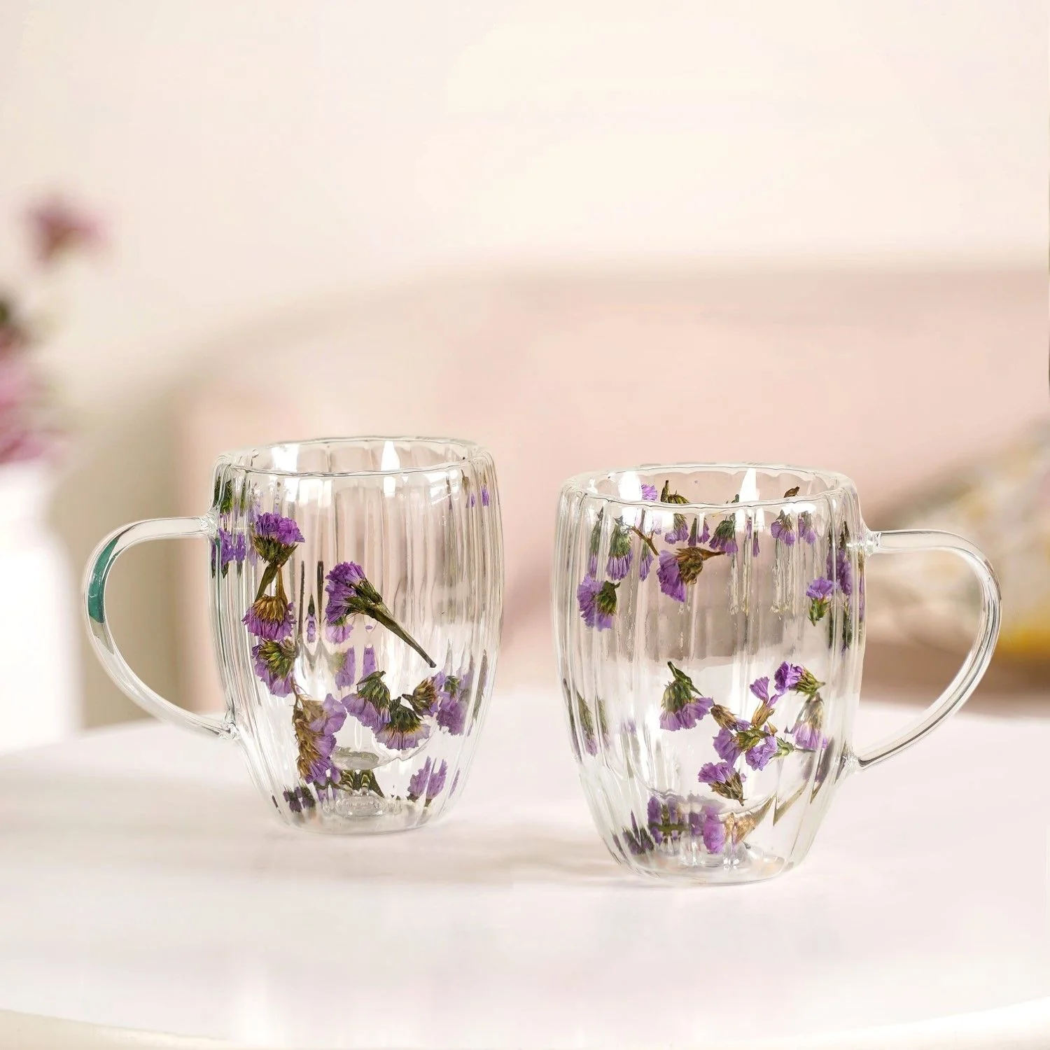 Dark Petal Double Walled Brew Mug Set Of 2 350ml
