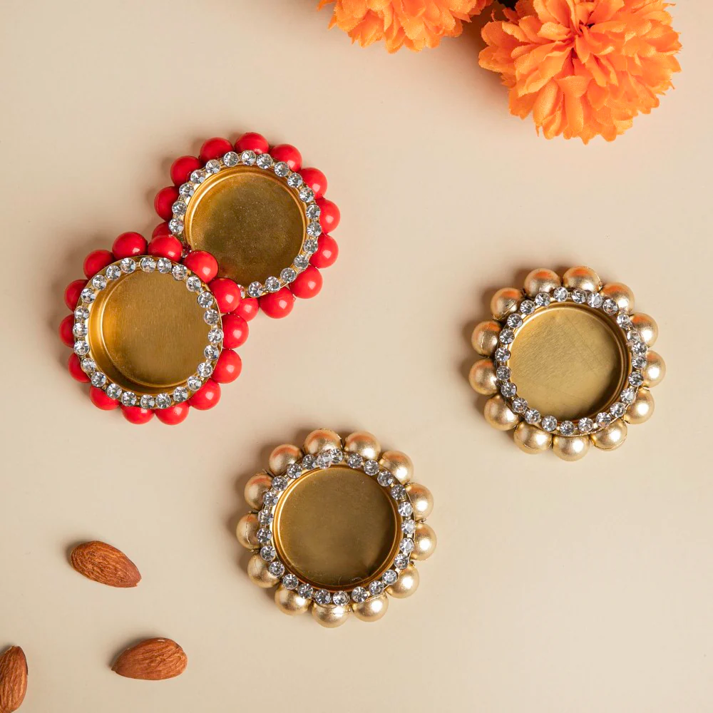 Decorated Tealight Holders Gift Set Of 4 - Image 3