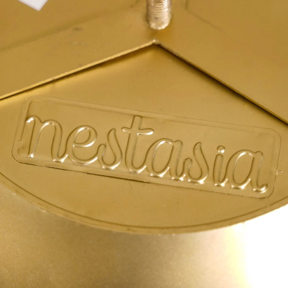 Decorative Bowl With Pedestal Gold Small - Image 10