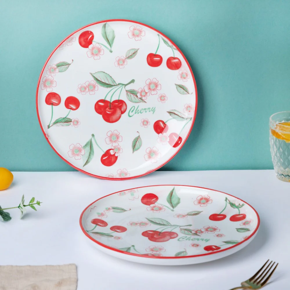 Decorative Cherry Fruit Plate 10 Inch - Image 5
