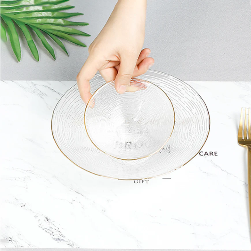Decorative Glass Salad Bowl - Image 8