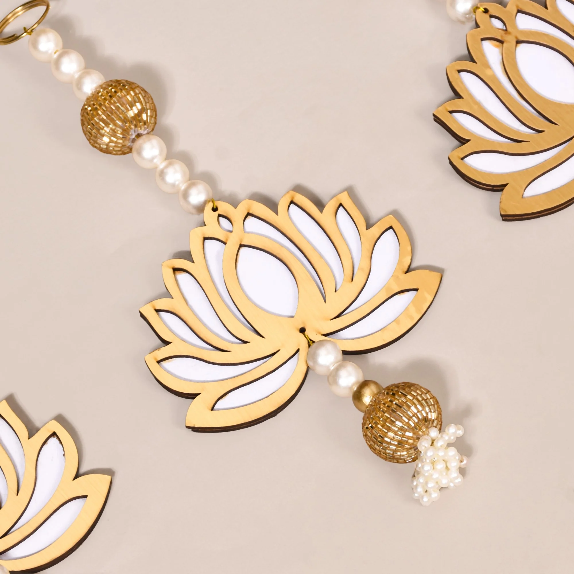 Decorative Lotus Wall Hangings Set Of 12 - Image 7