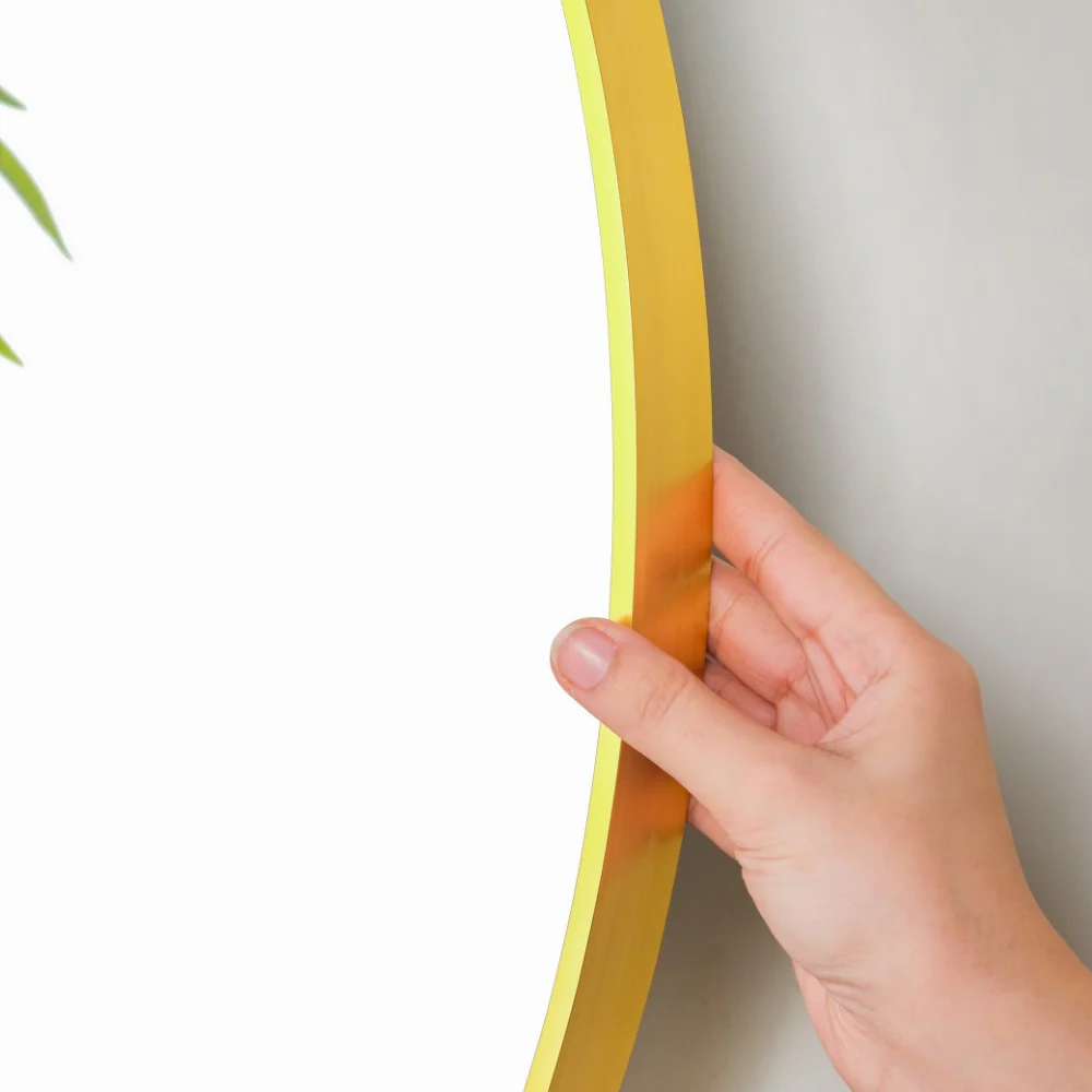 Decorative Wall Mirror Gold Large 31 Inch - Image 4