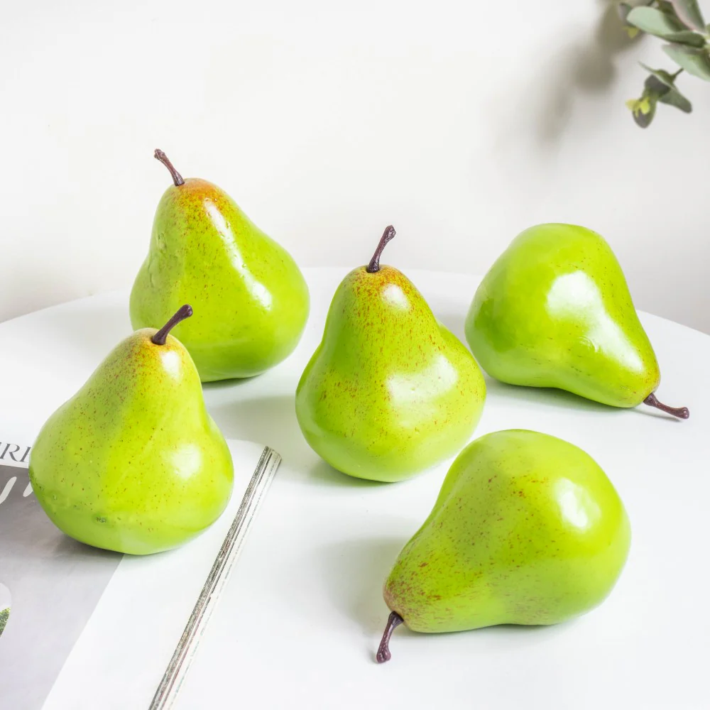 Decorative Pears Set Of 5 Green - Image 4