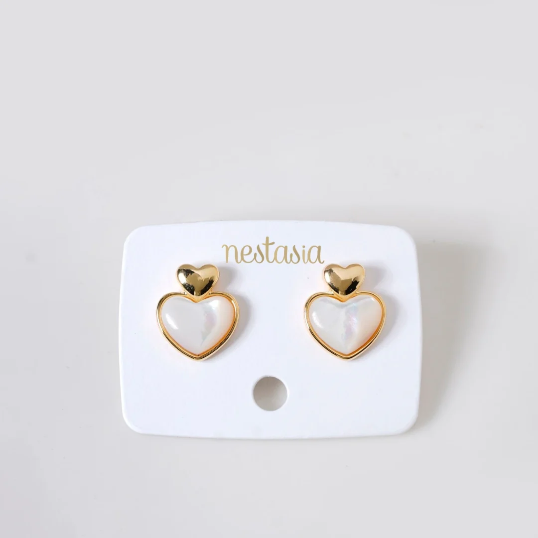 Delicate Hearts Stud Earrings