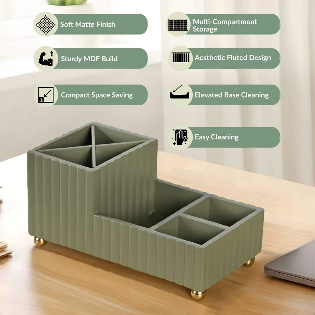 Desk Organiser For Office Sage Green - Image 3
