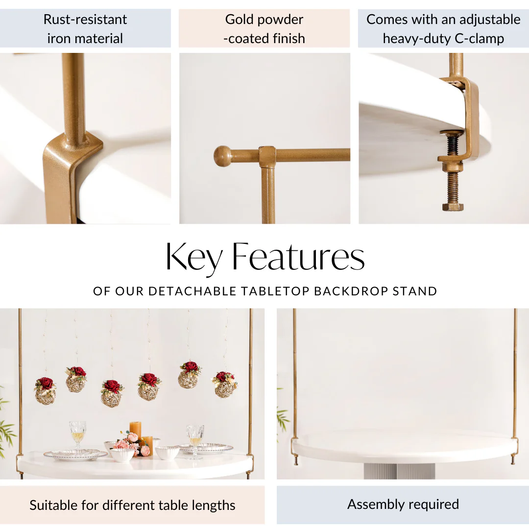 Detachable And Adjustable Tabletop Backdrop Stand - Image 6