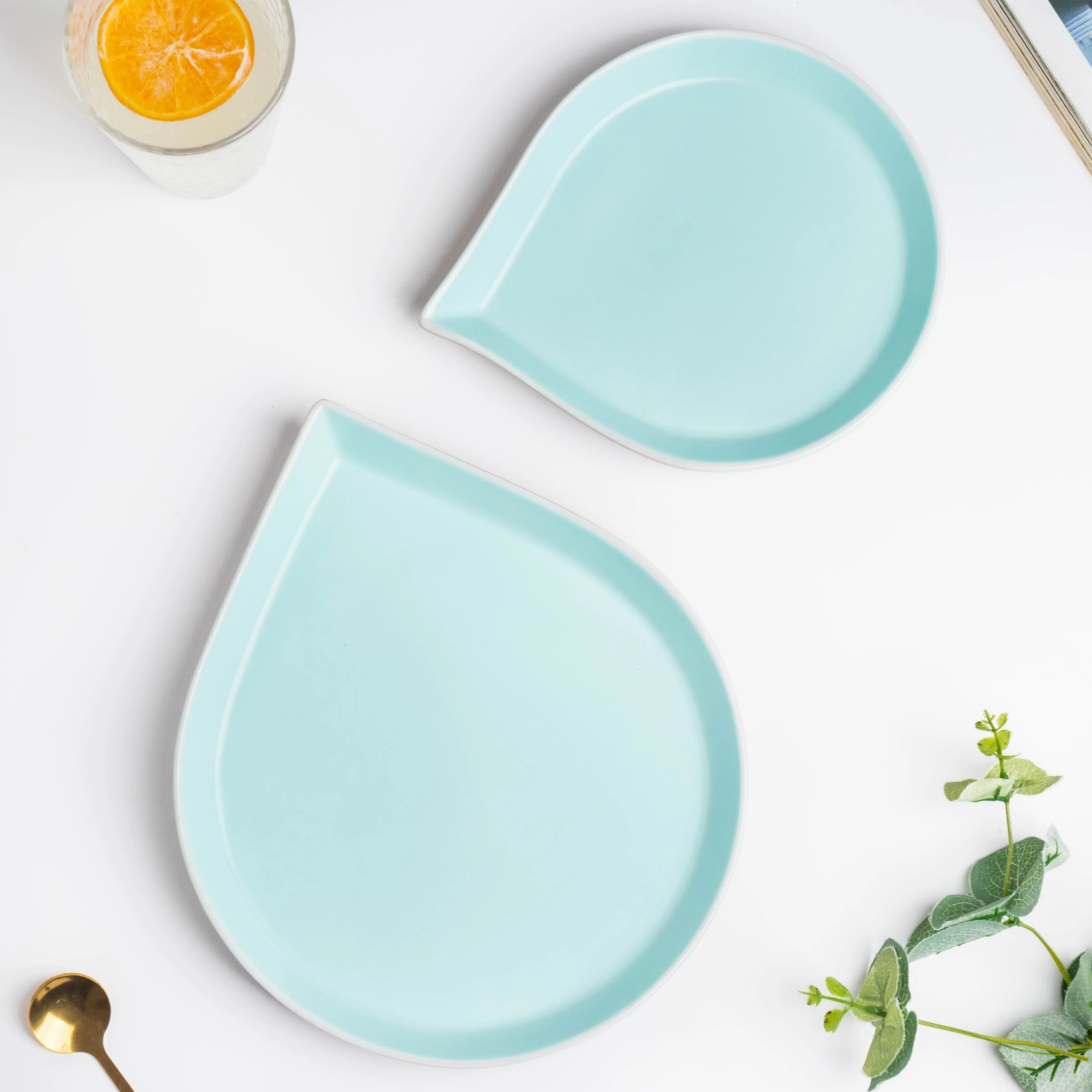 Dew Blue Snack Plate 7 Inch - Image 6