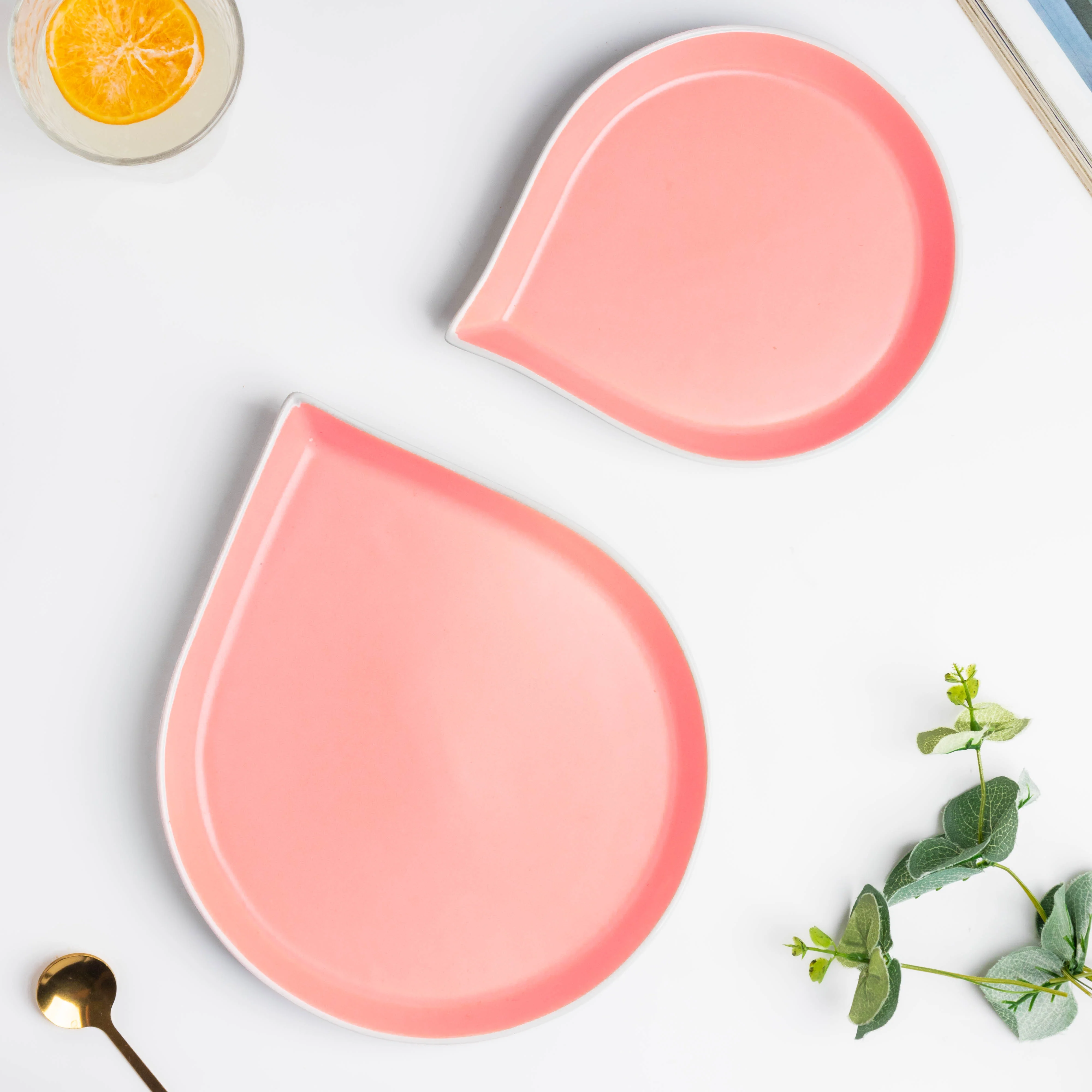Dew Pink Snack Plate 10 Inch - Image 6