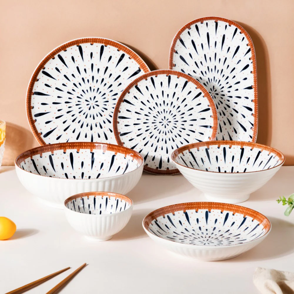 Dewdrop Ceramic Snack Plate 7.5 Inch - Image 6