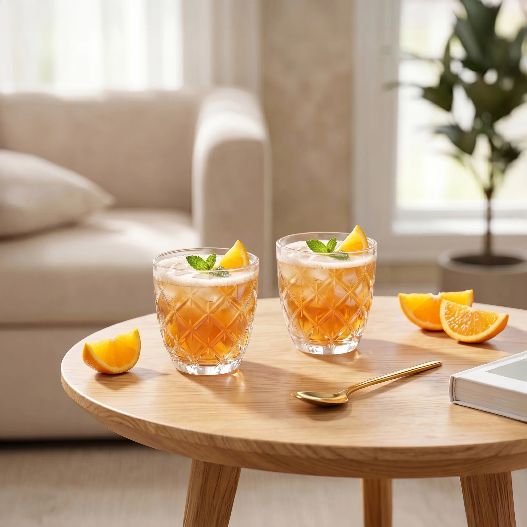 Diamond Cut Glass Tumbler Set Of 6 260ml - Image 10