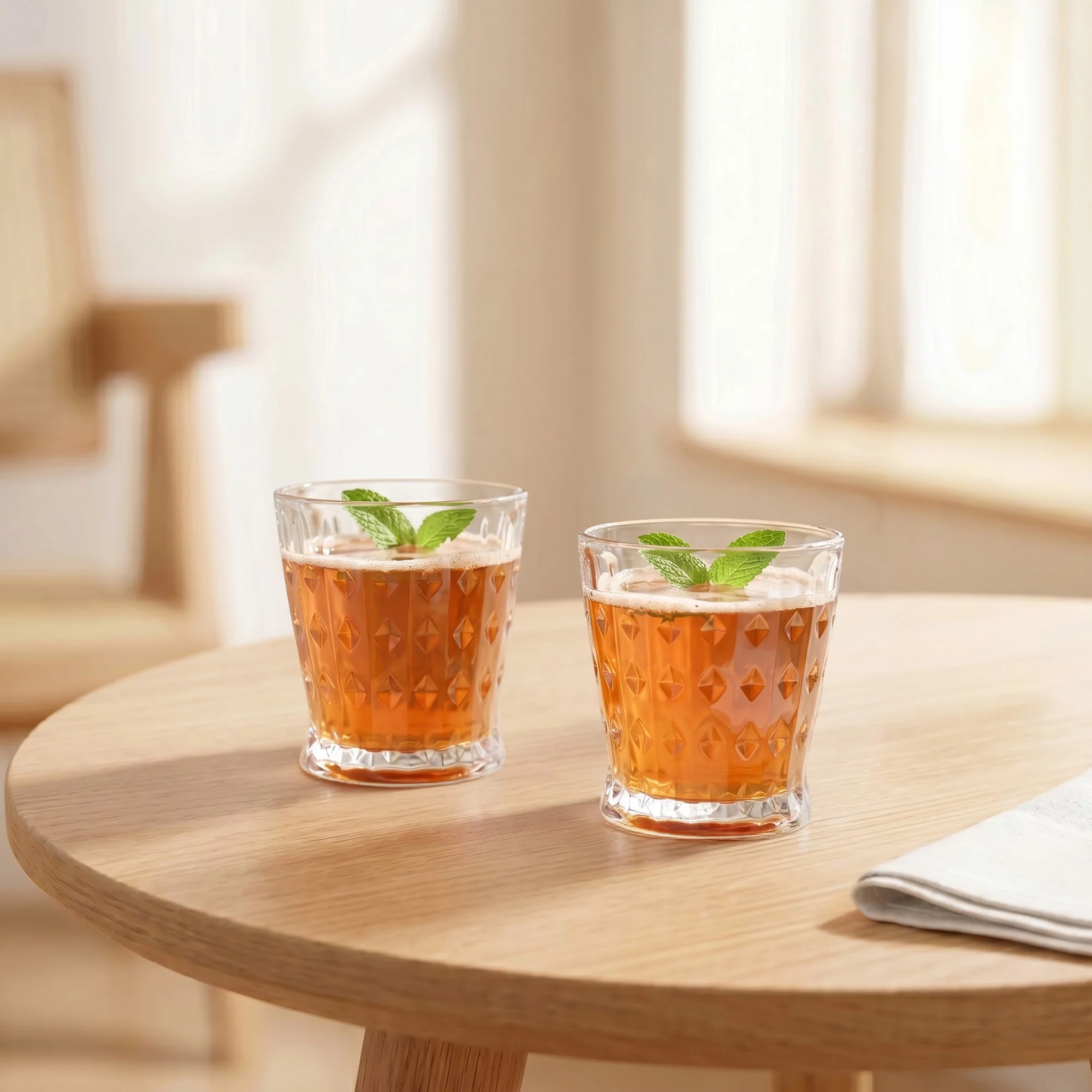 Diamond Patterned Drinking Tumbler Set Of 6 245ml - Image 10