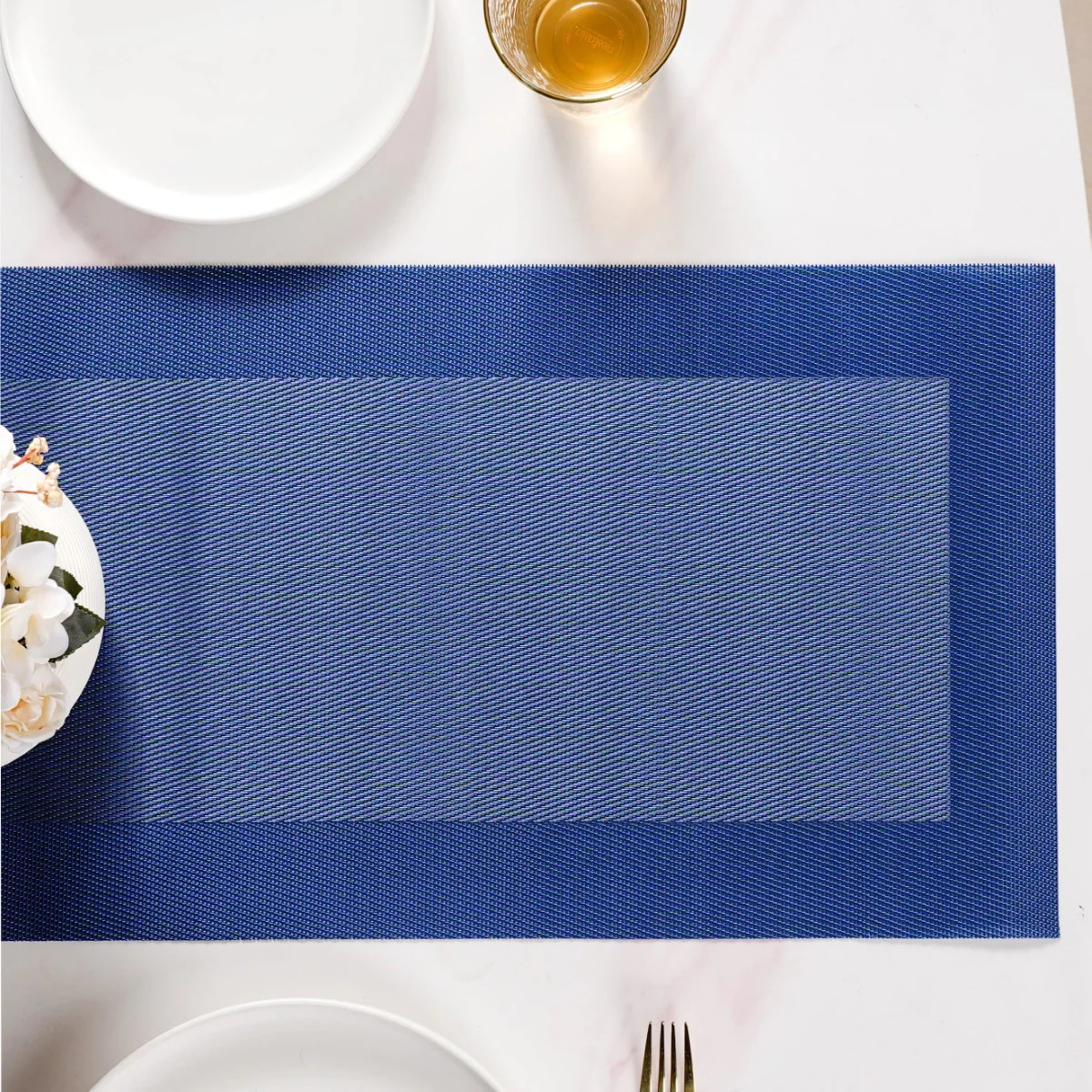 Dining Table Runner Blue - Image 2
