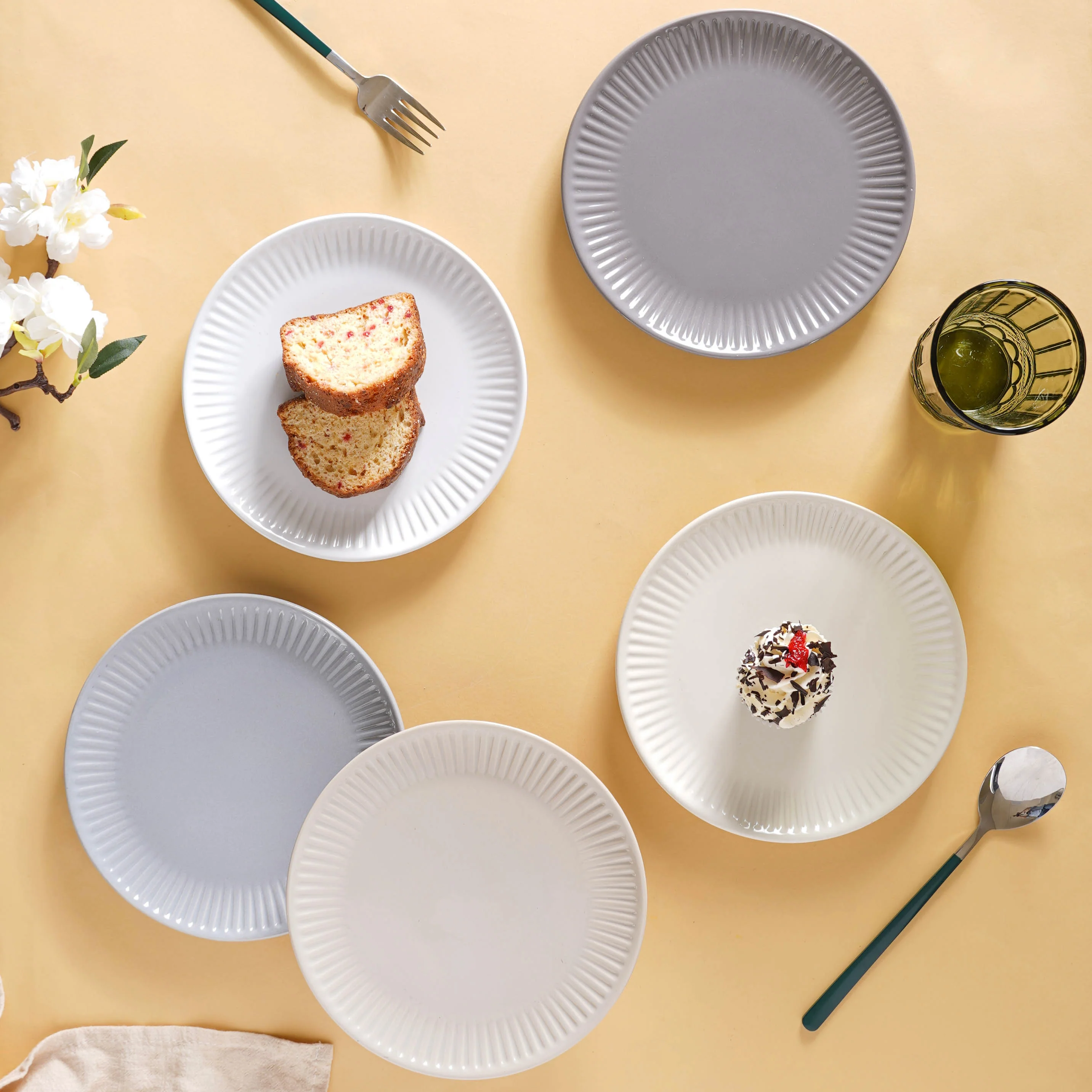 Snack Ceramic Plate 8 inch - Image 3