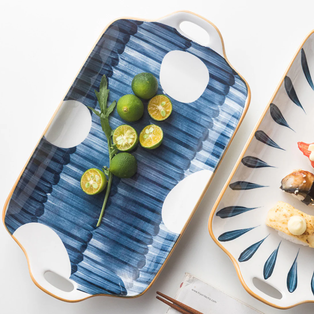 Hand painted Dinner Set Nitori - Image 15