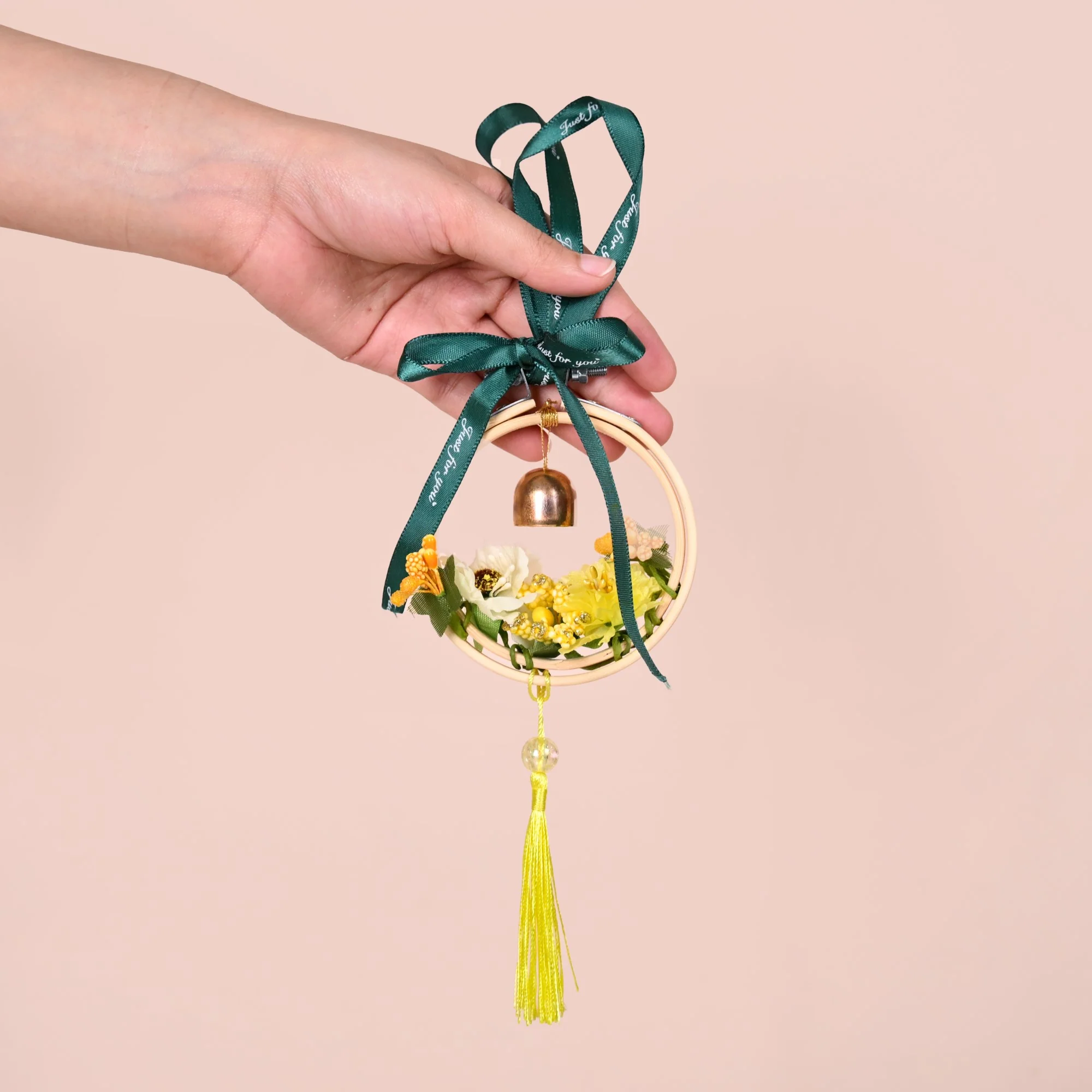 DIY Flower Car Charm For Rearview Mirror - Image 3