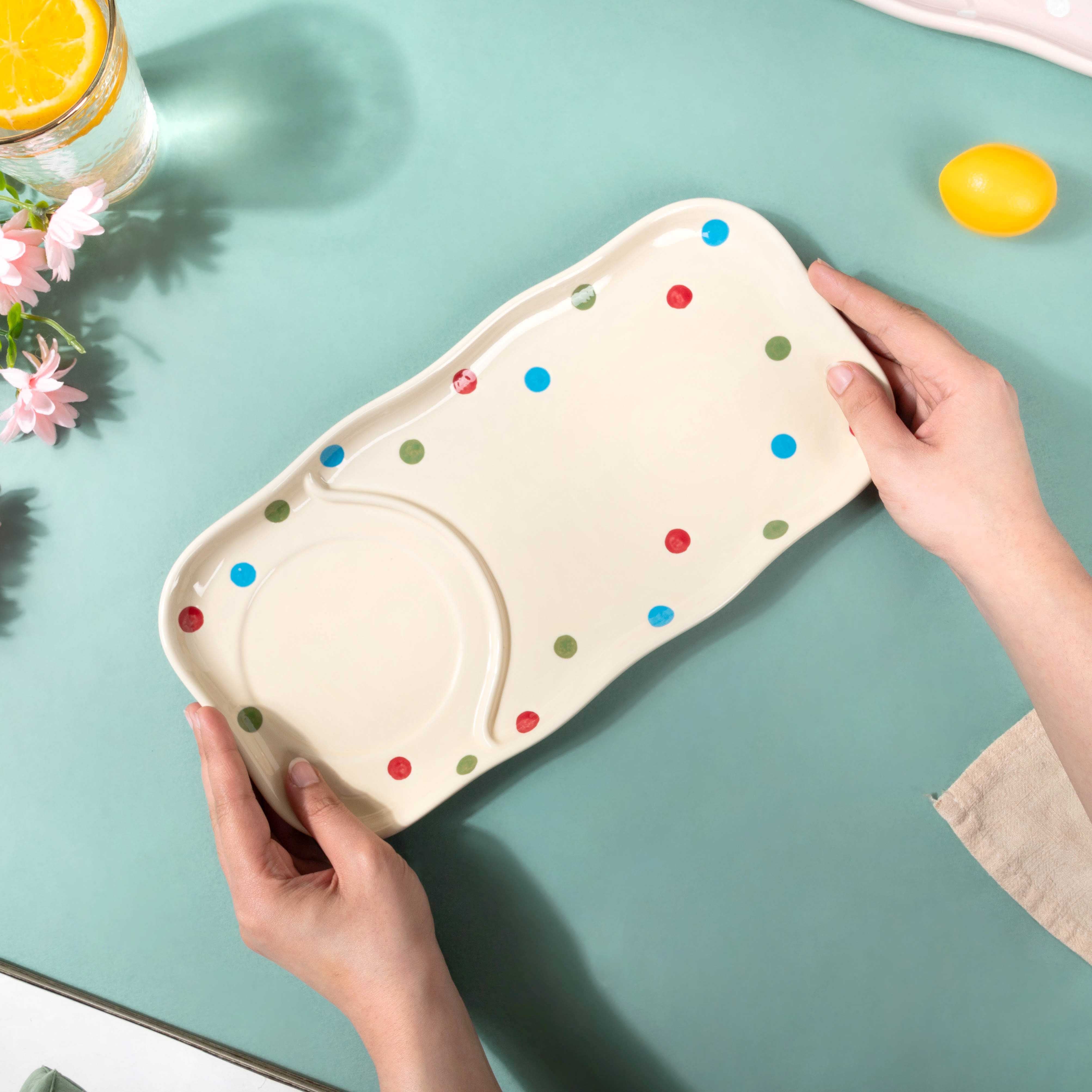 Dots Soup Plate White - Image 2