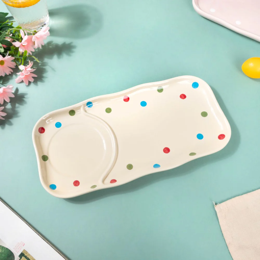 Dots Soup Plate White - Image 3