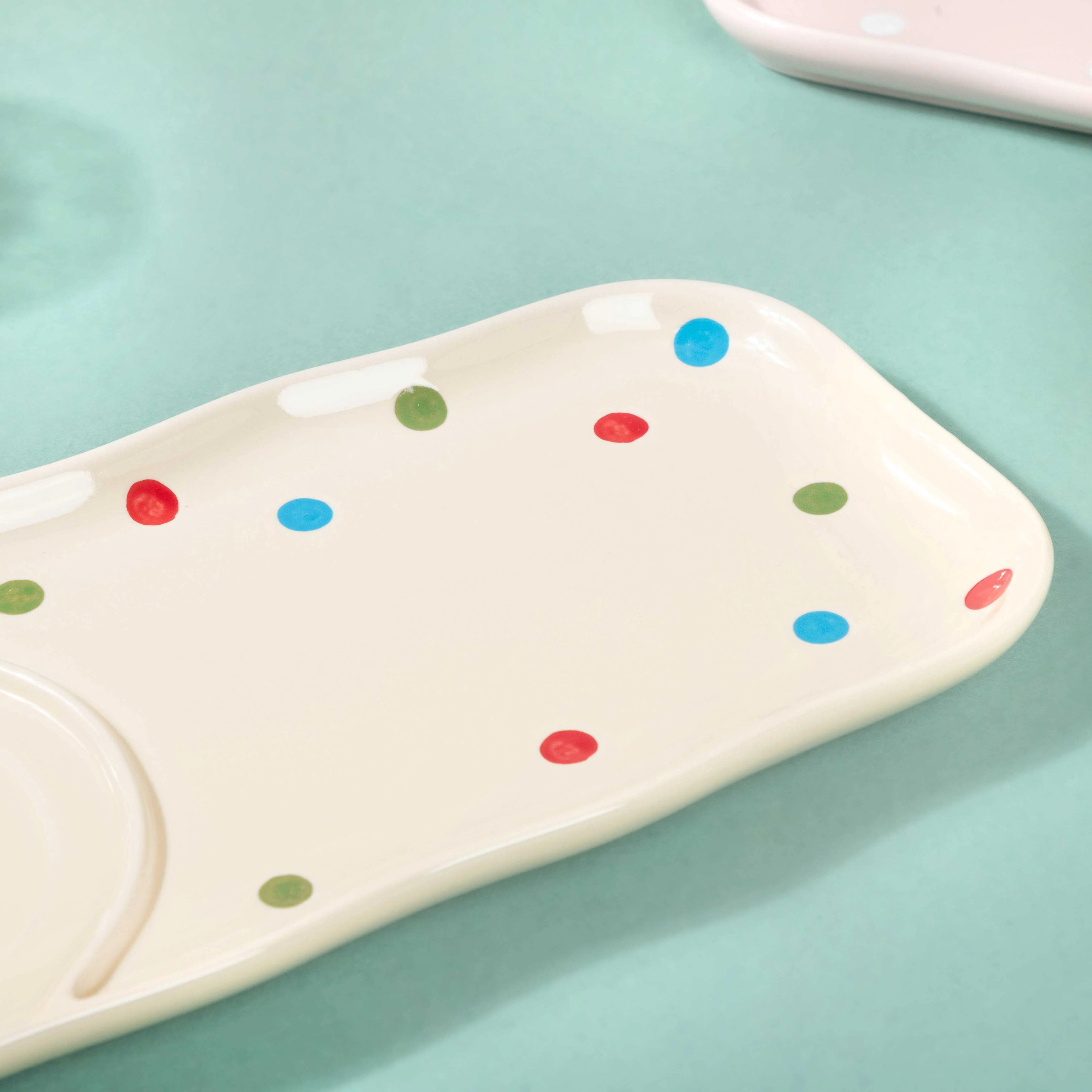 Dots Soup Plate White - Image 7