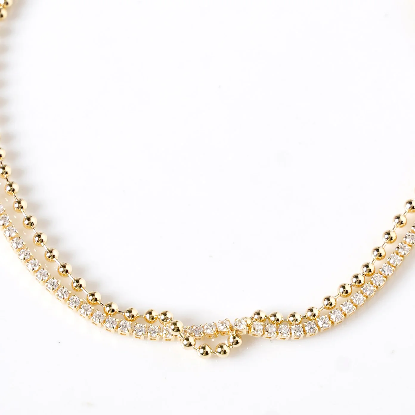 Double Layered Gold Sliding Knot Bracelet - Image 5