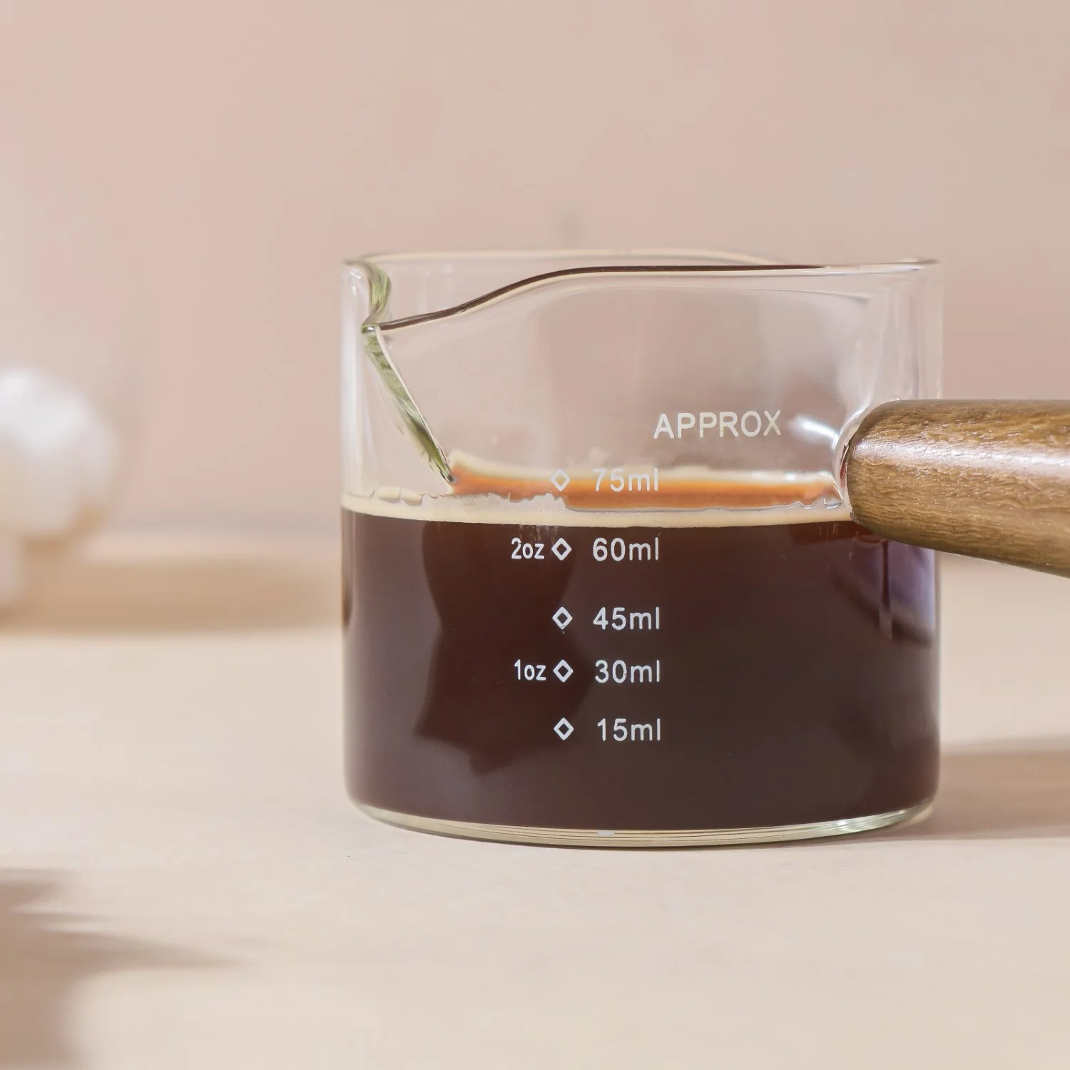 Double Mouth Glass Measuring Cup With Handle - Image 4