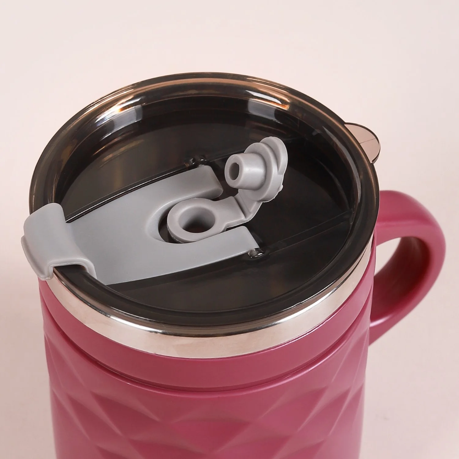 Travel Mug With Lid Magenta 400ml - Image 16