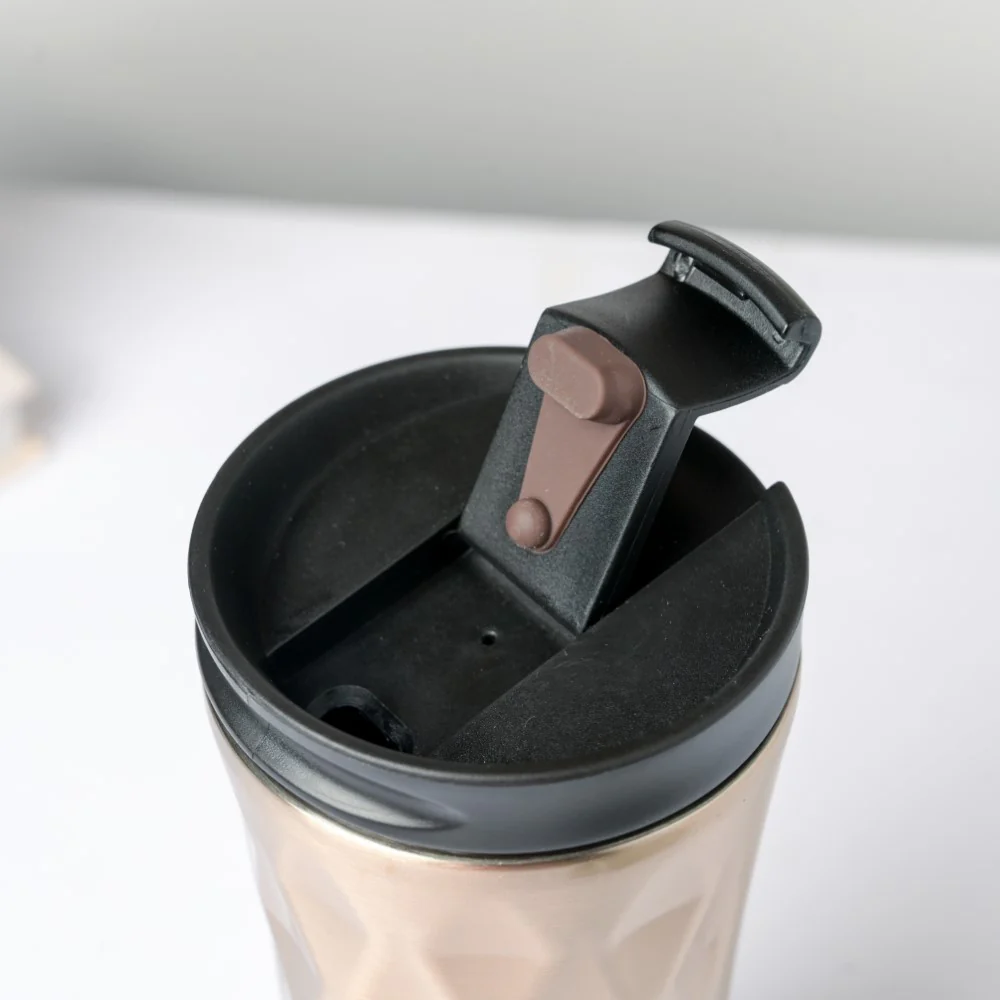 Double Walled Travel Tumbler Gold 500ml - Image 5