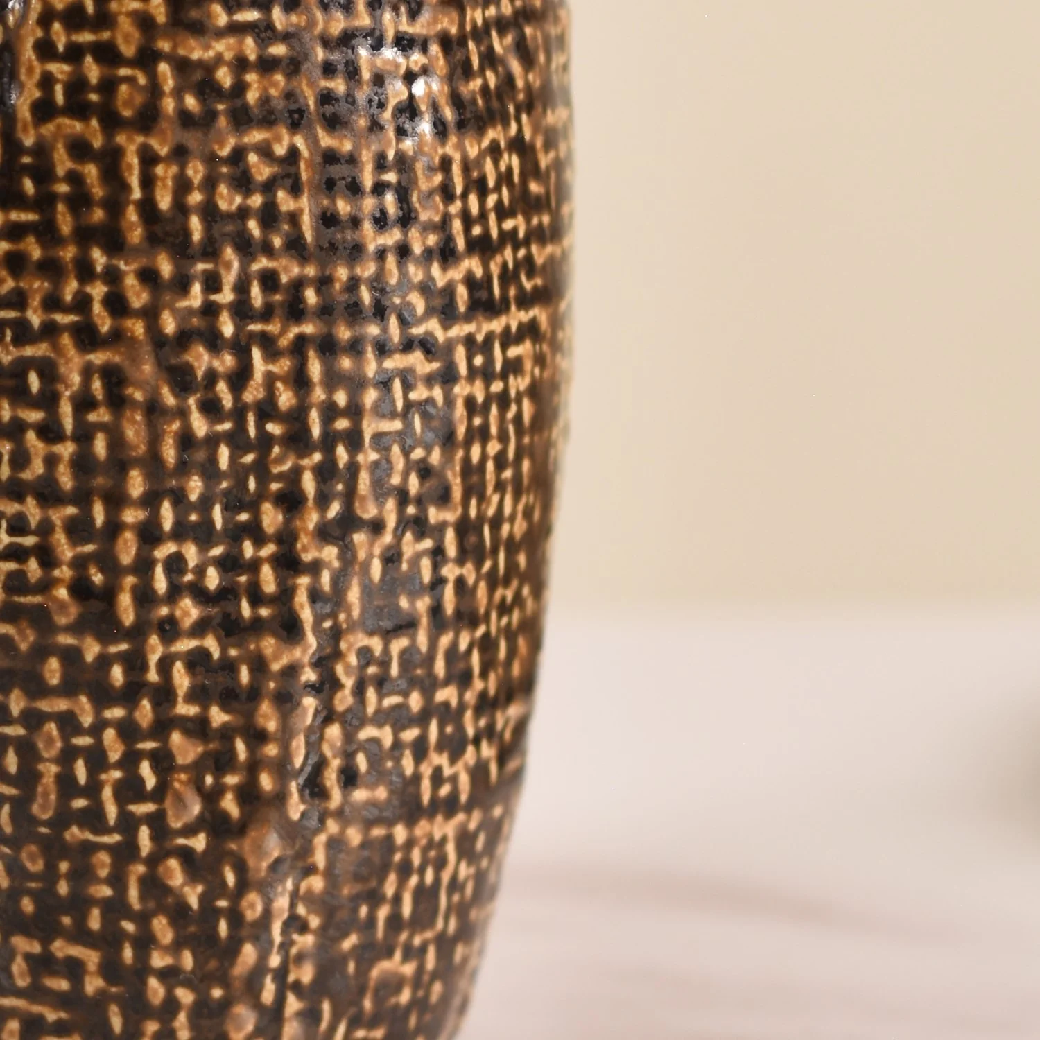 Earthy Chic Ceramic Bathroom Accessories Set Of 2 Brown - Image 11