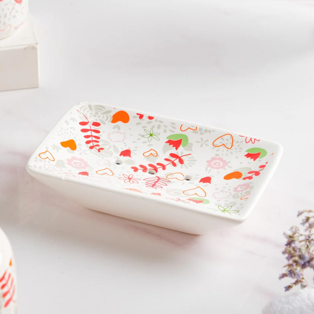 Eclectic Ceramic Bathroom Accessories Set of 5 - Image 11