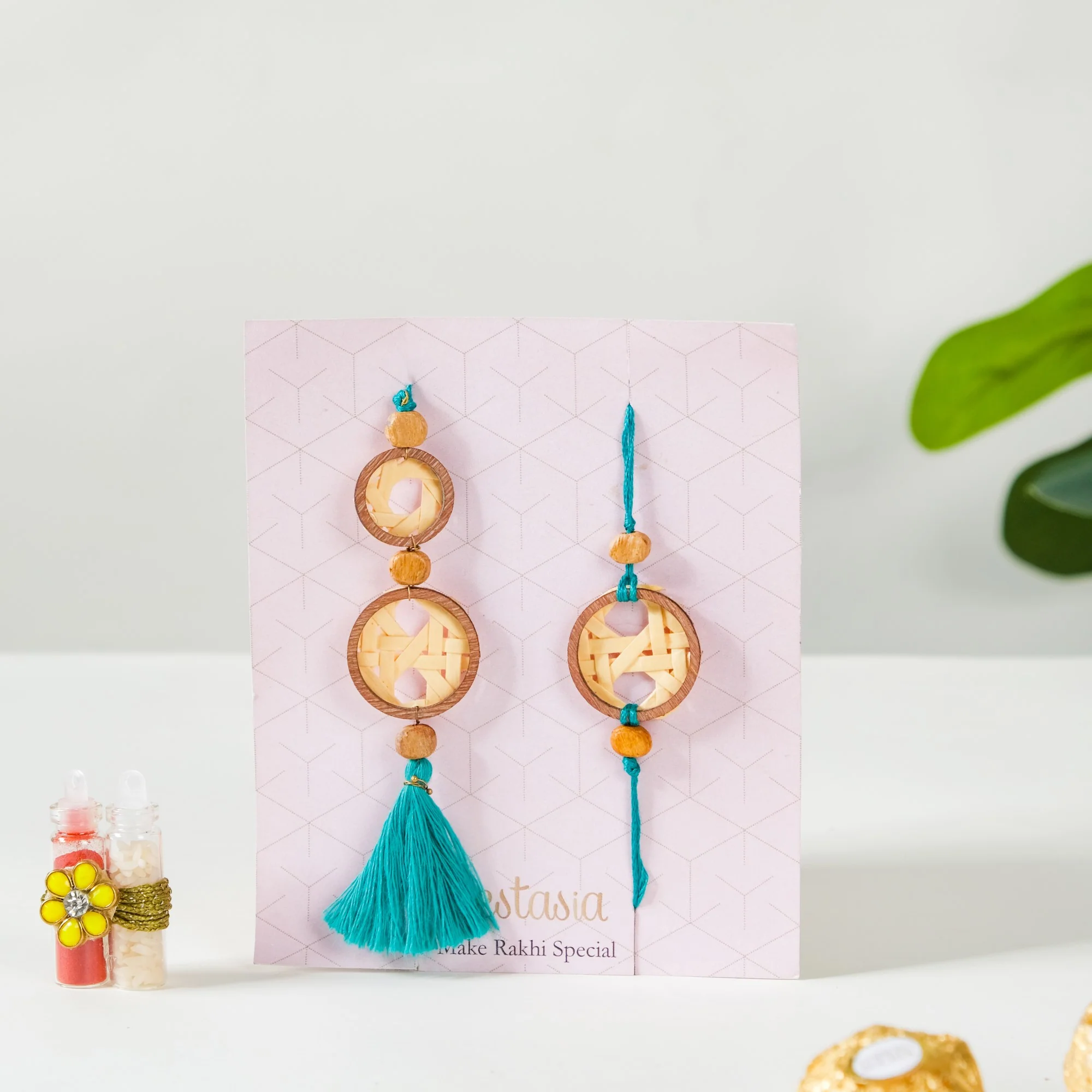 Eco-friendly Bouquet Raksha Bandhan Gift Set Of 4 - Image 6