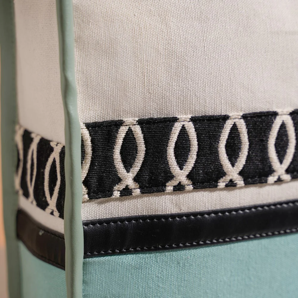 Eco-friendly Carryall Tote Bag Mint Small 12 x 10 Inch - Image 12