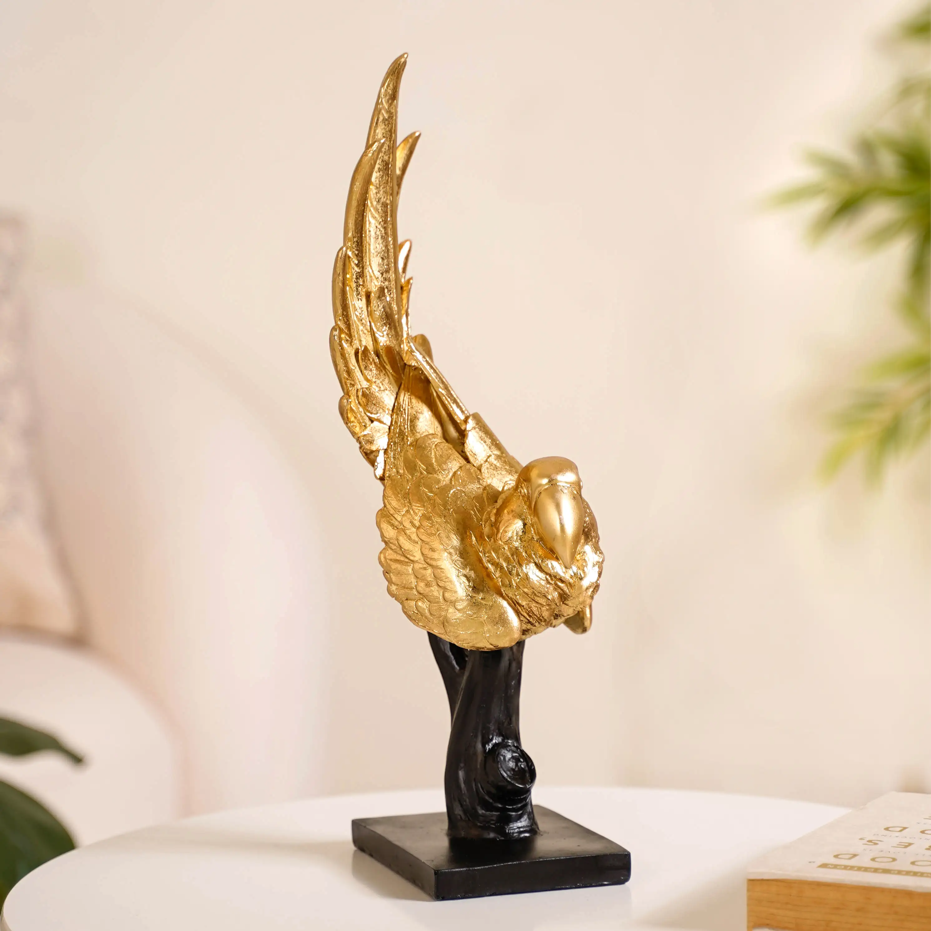Elegant Macaw Showpiece Gold - Image 2