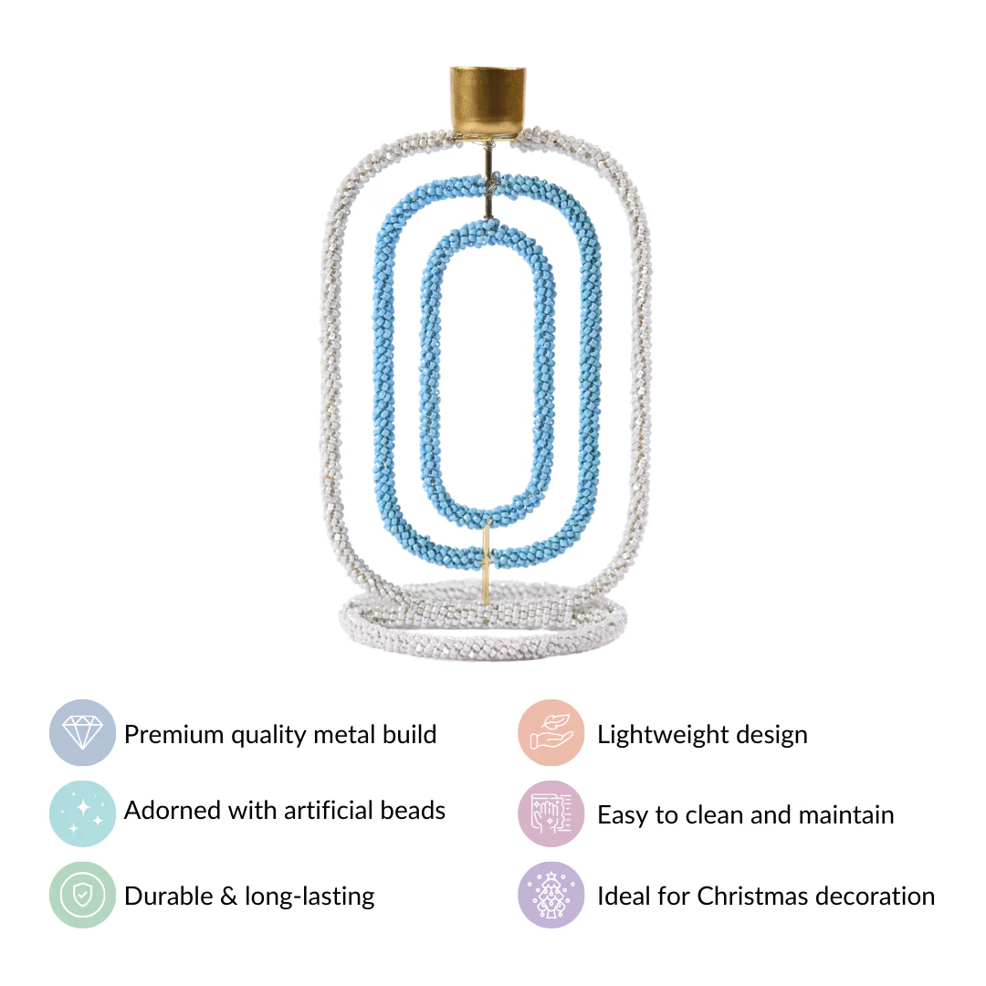 Embellished Candle Stand For Home Decor - Image 4