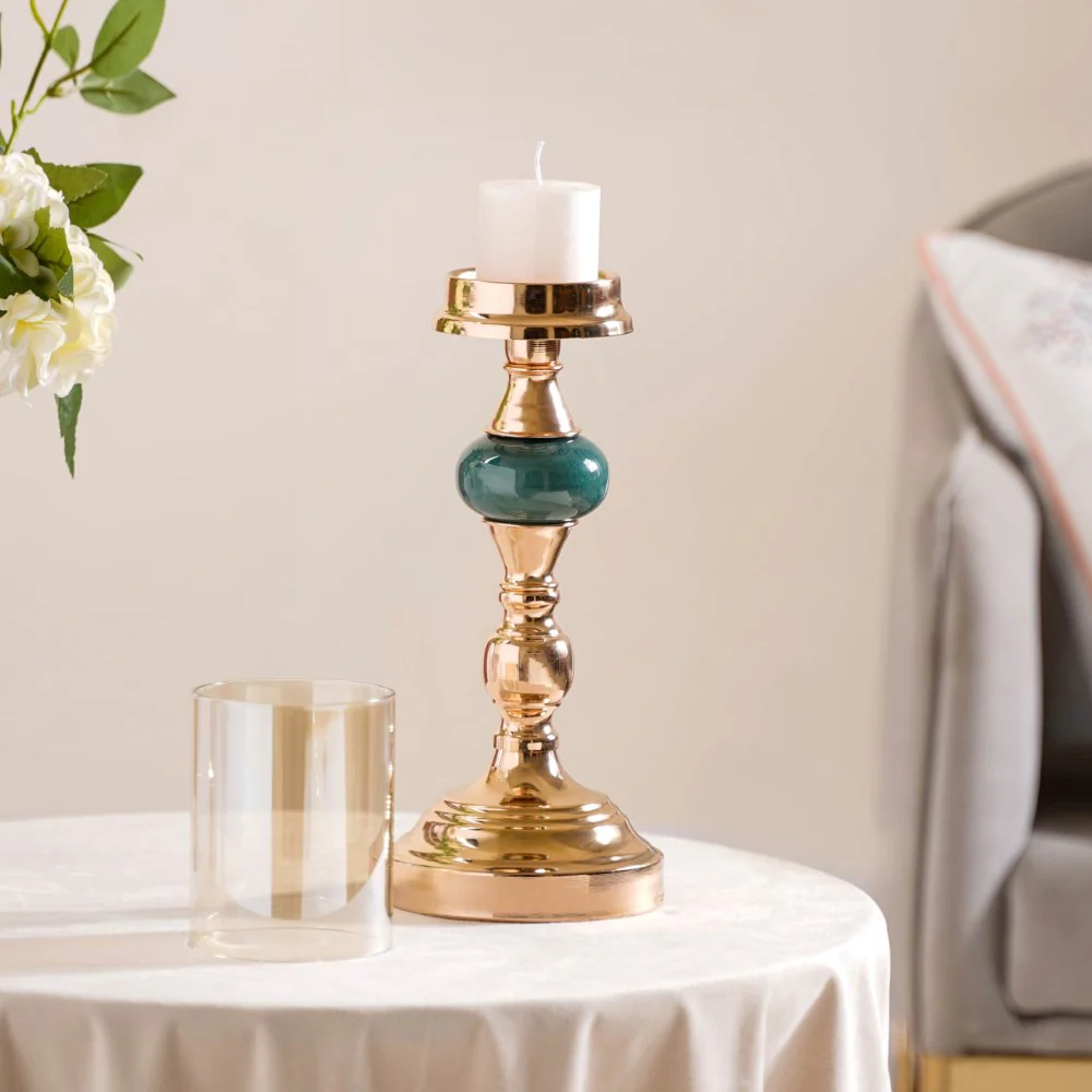 Emerald Decorative Candle Holder Set Of 2 - Image 4
