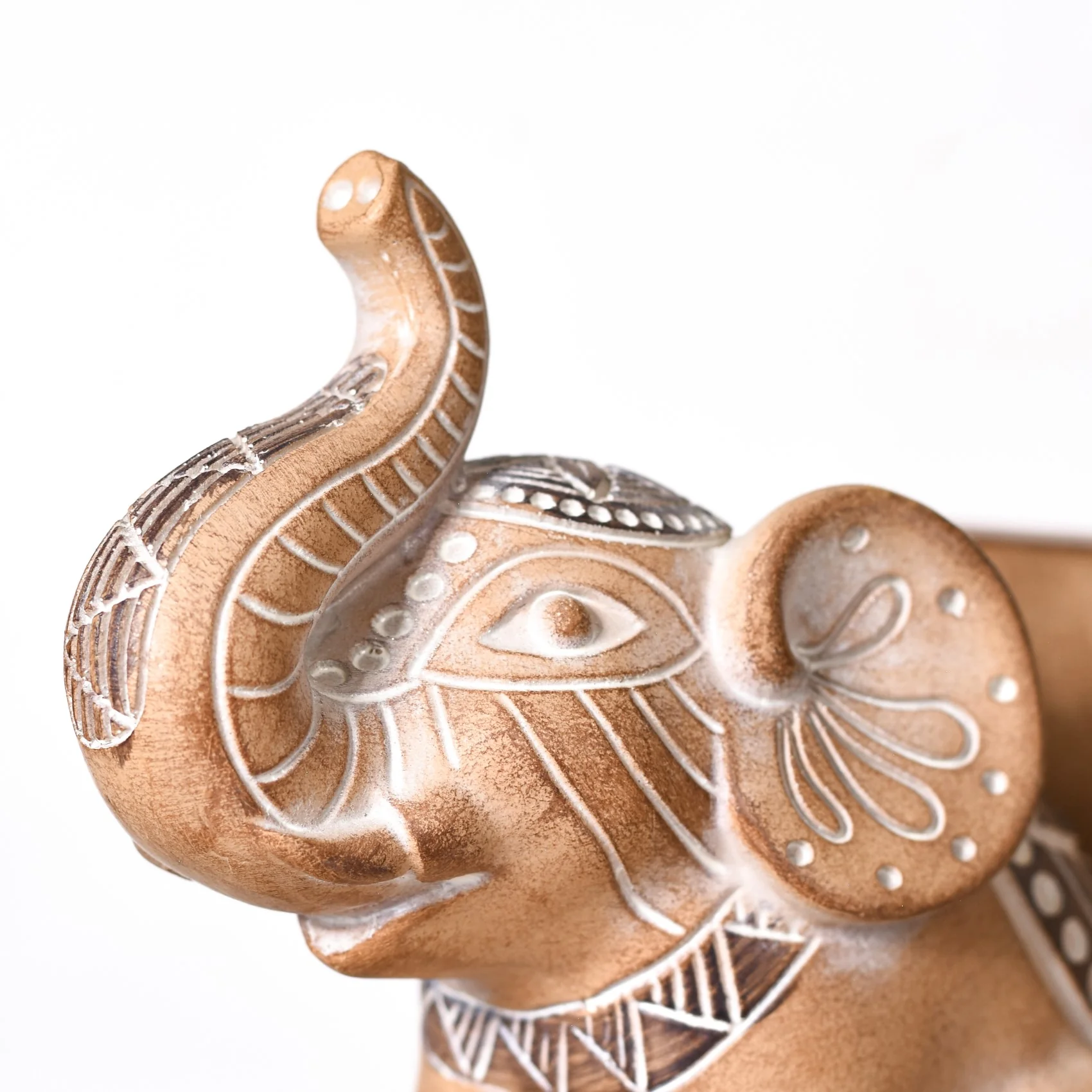 Engraved Elephants Bookends For Home Decor - Image 8