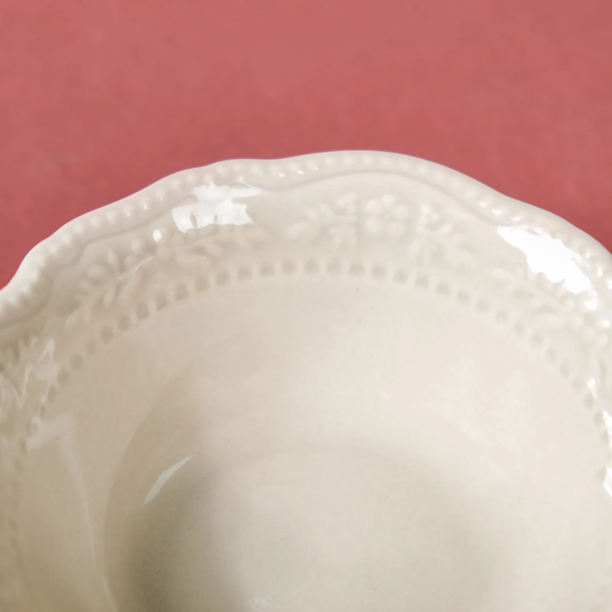 Era Beige Vintage Ceramic Snack Bowl Set Of 4 150ml - Image 8