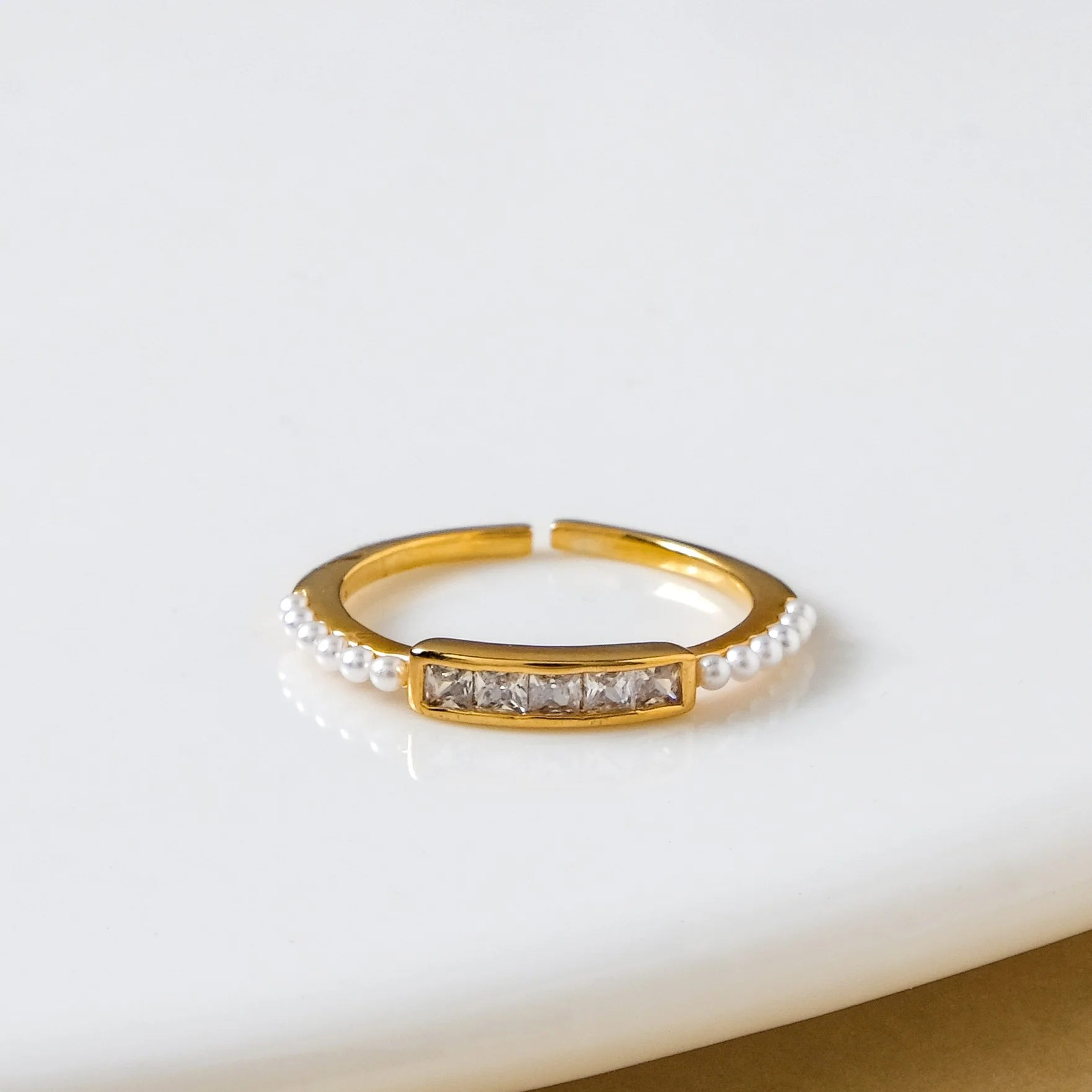 Ethereal Charm Adjustable Gold Ring - Image 5