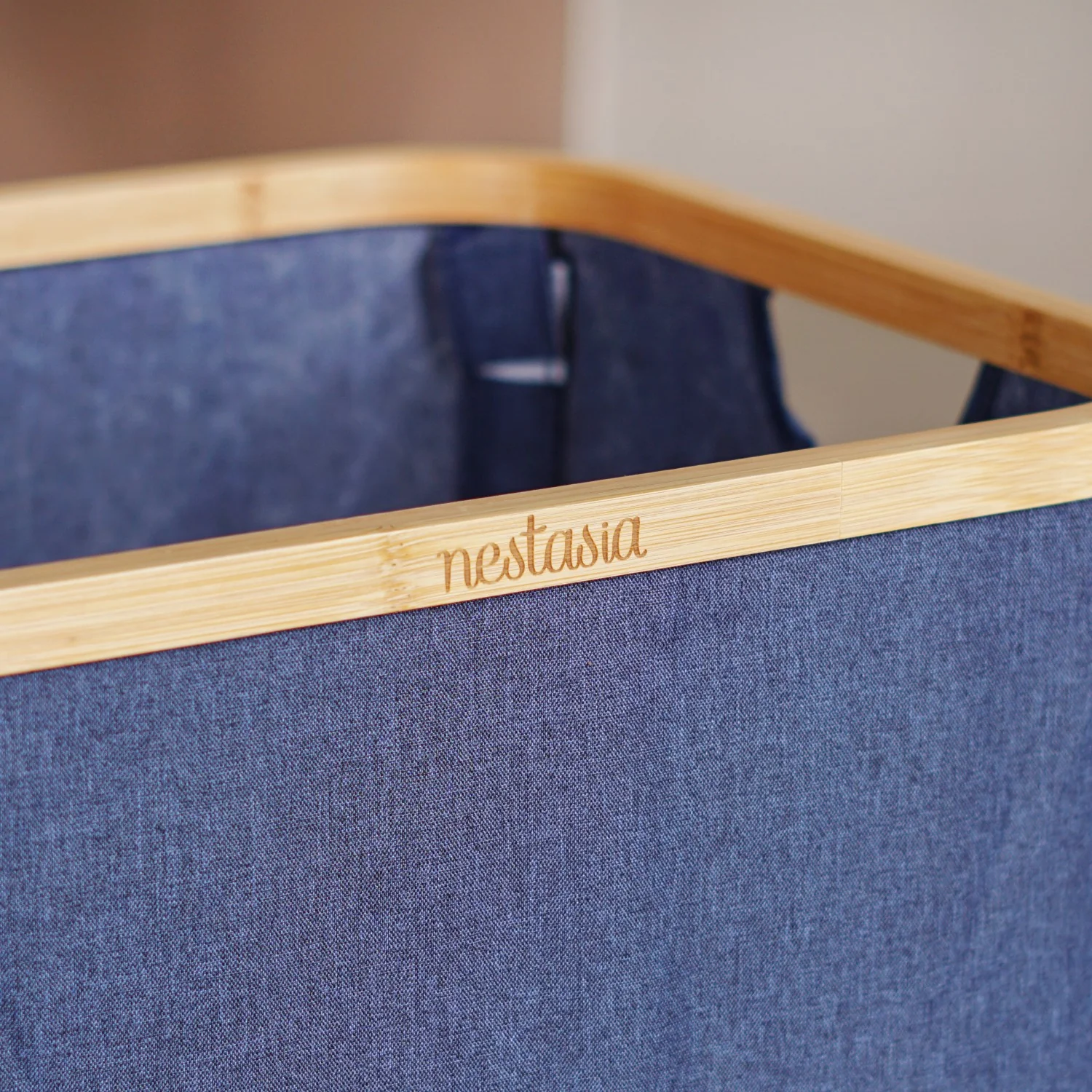 Fabric Storage Basket Blue - Image 8