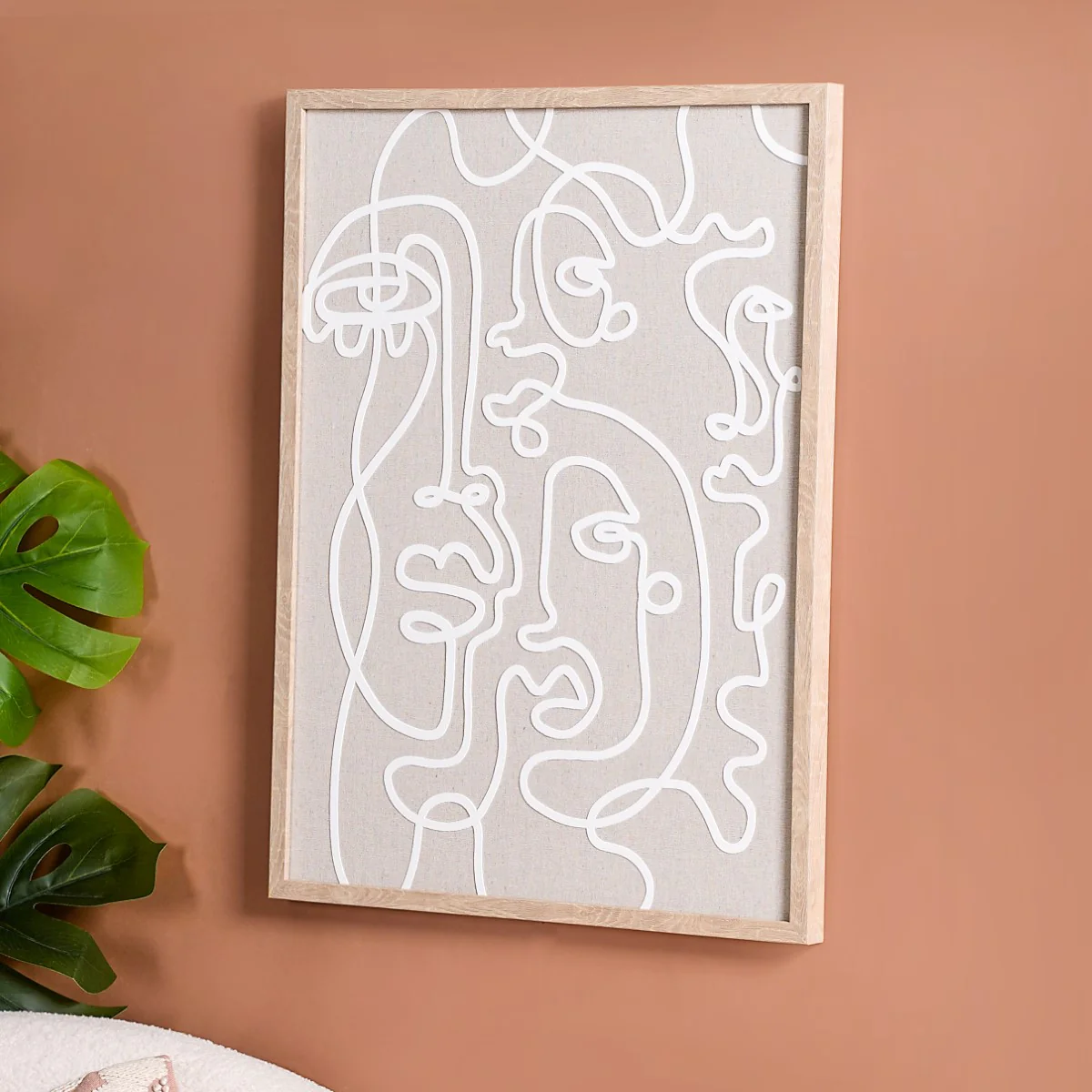 Faces Line Art Wall Decor 23x17 Inch - Image 7