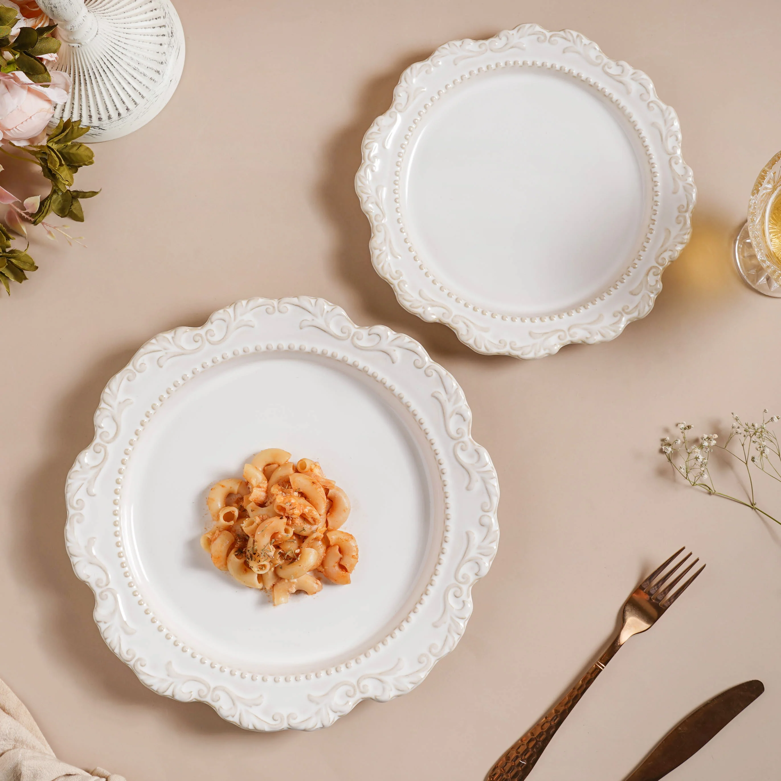 Faye Vintage 22 Piece Dinner Set For 6 - Image 3