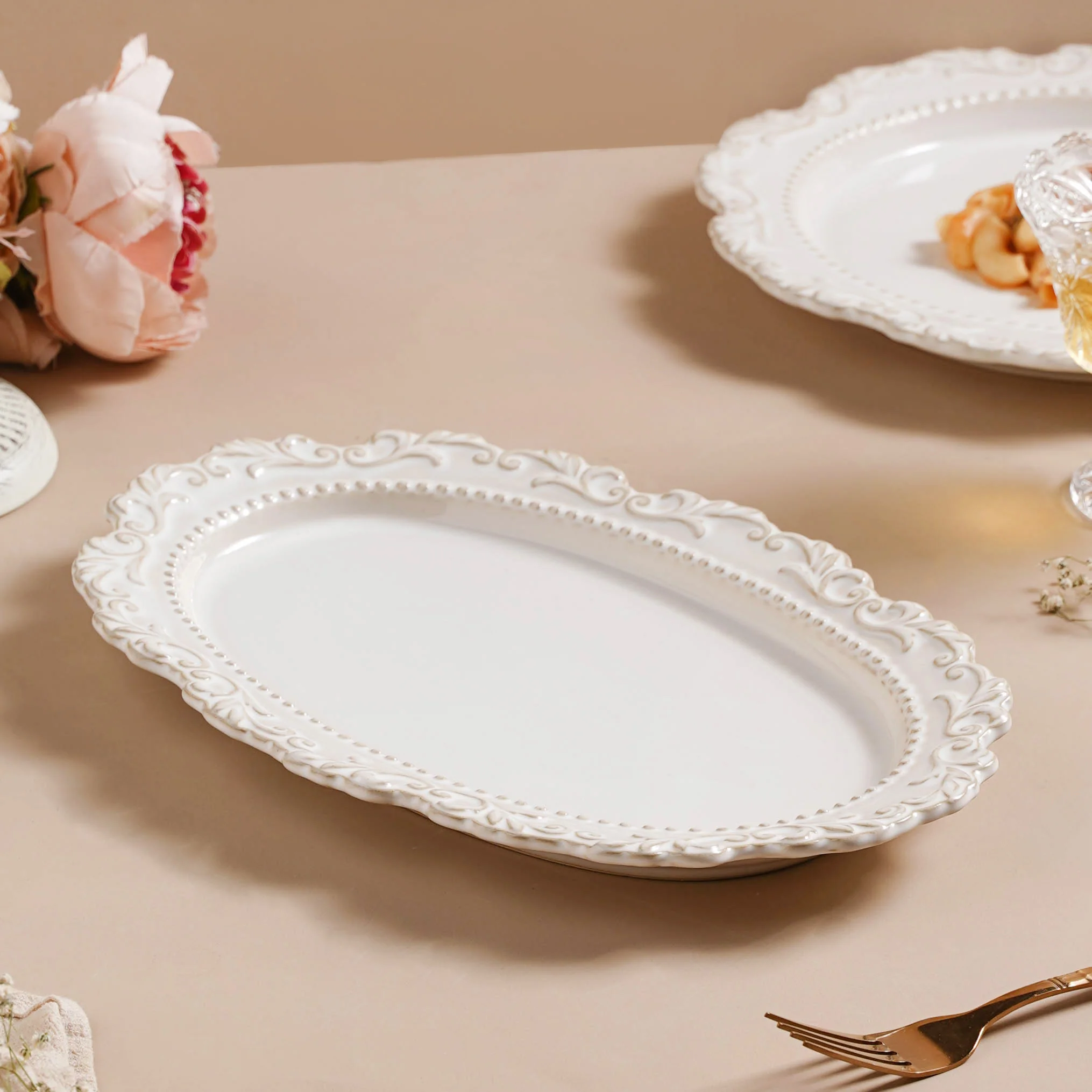 Faye Vintage 22 Piece Dinner Set For 6 - Image 9