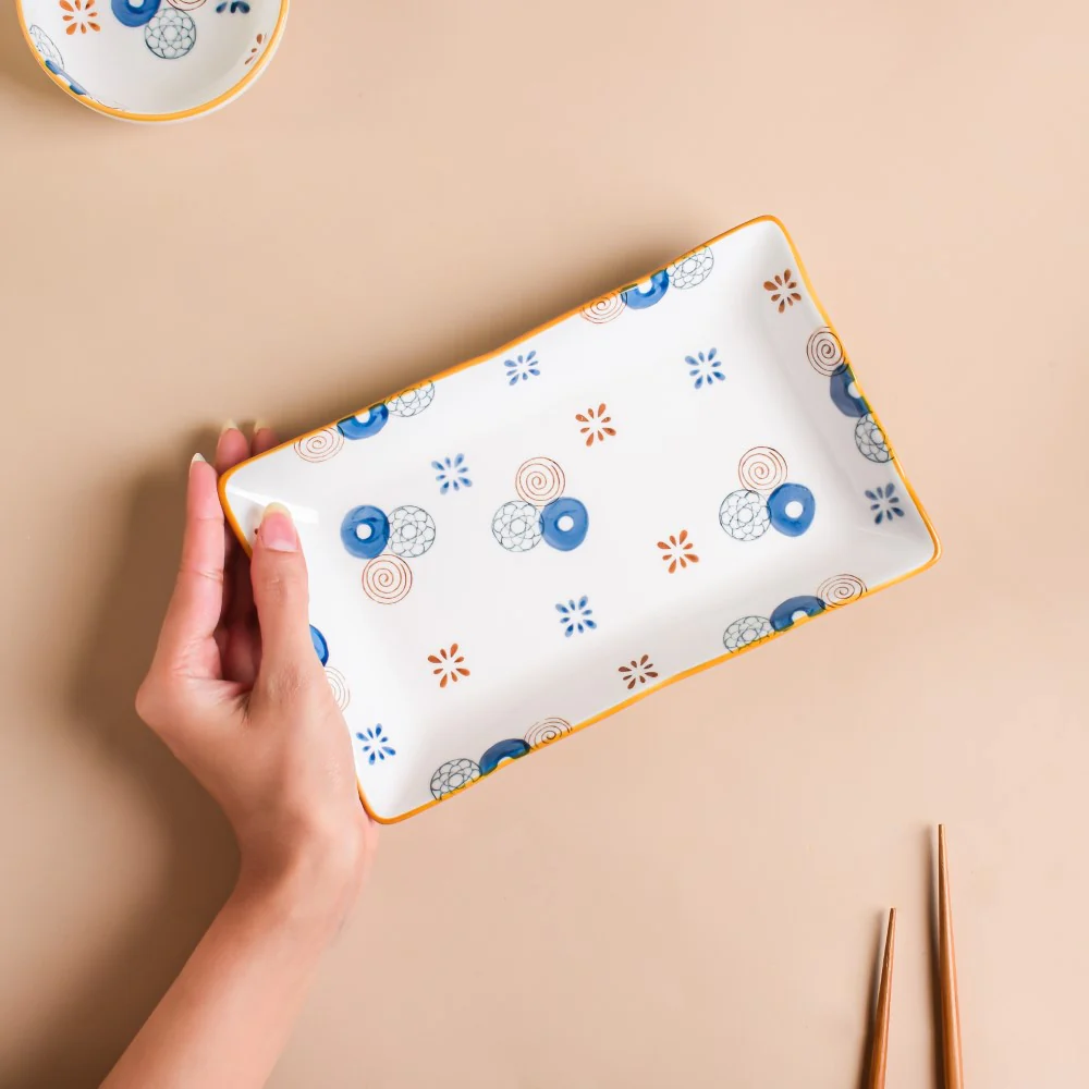 Feliz Rectangle Snack Plate - Image 3