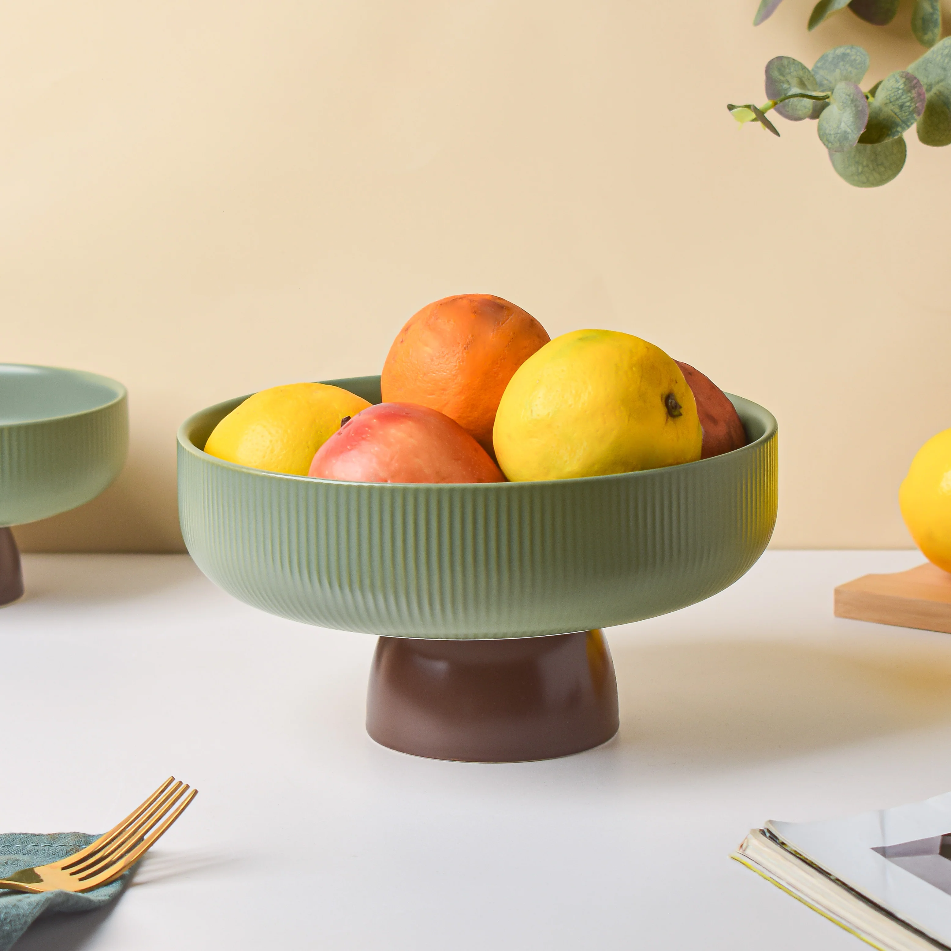 Fern Green Fruit Bowl Small - Image 2