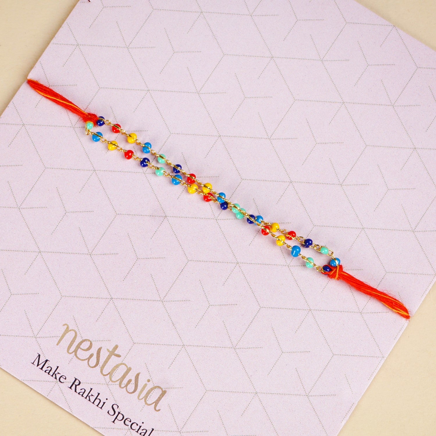Festive Beads Rakhi Gift Set - Image 3
