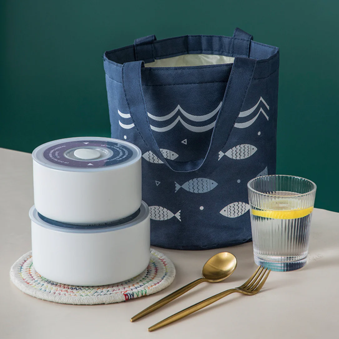 Fish Print Lunch Bag - Image 4