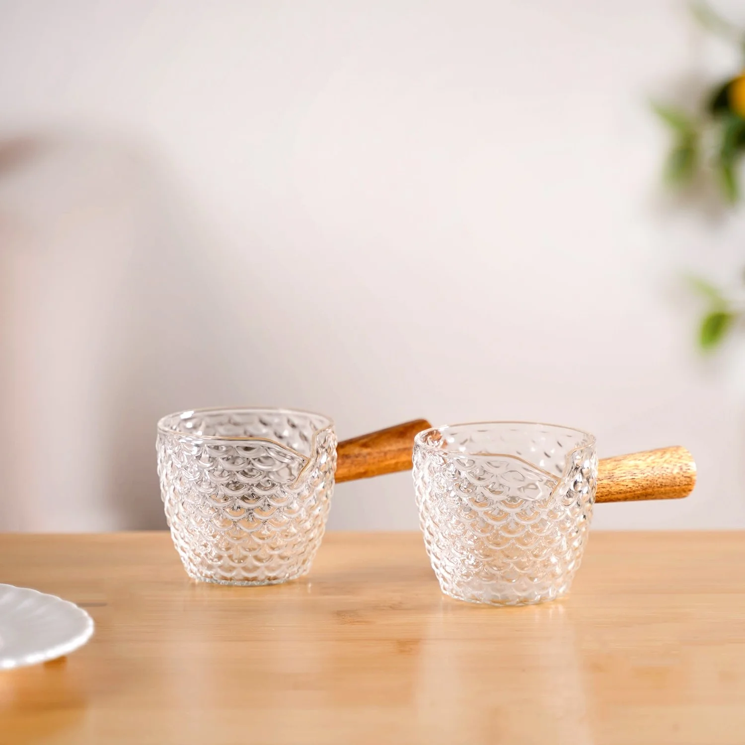 Glass Syrup Bowl With Handle 120ml Set Of 2 - Image 9