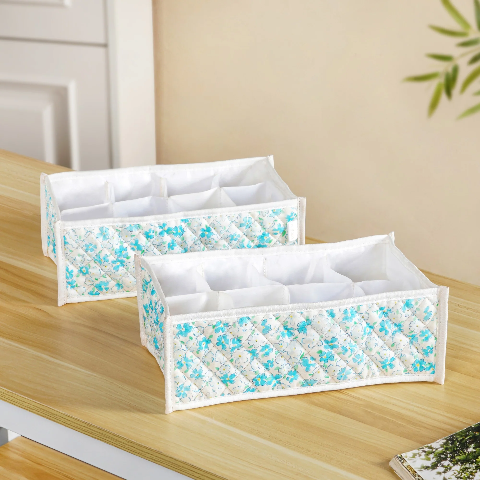 FloraFold Wardrobe Organizer Set Of 2 Blue - Image 2