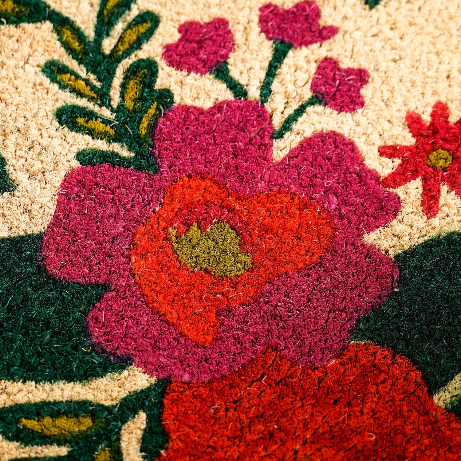 Floral Bouquet Coir Floor Mat 36x24 Inch - Image 6