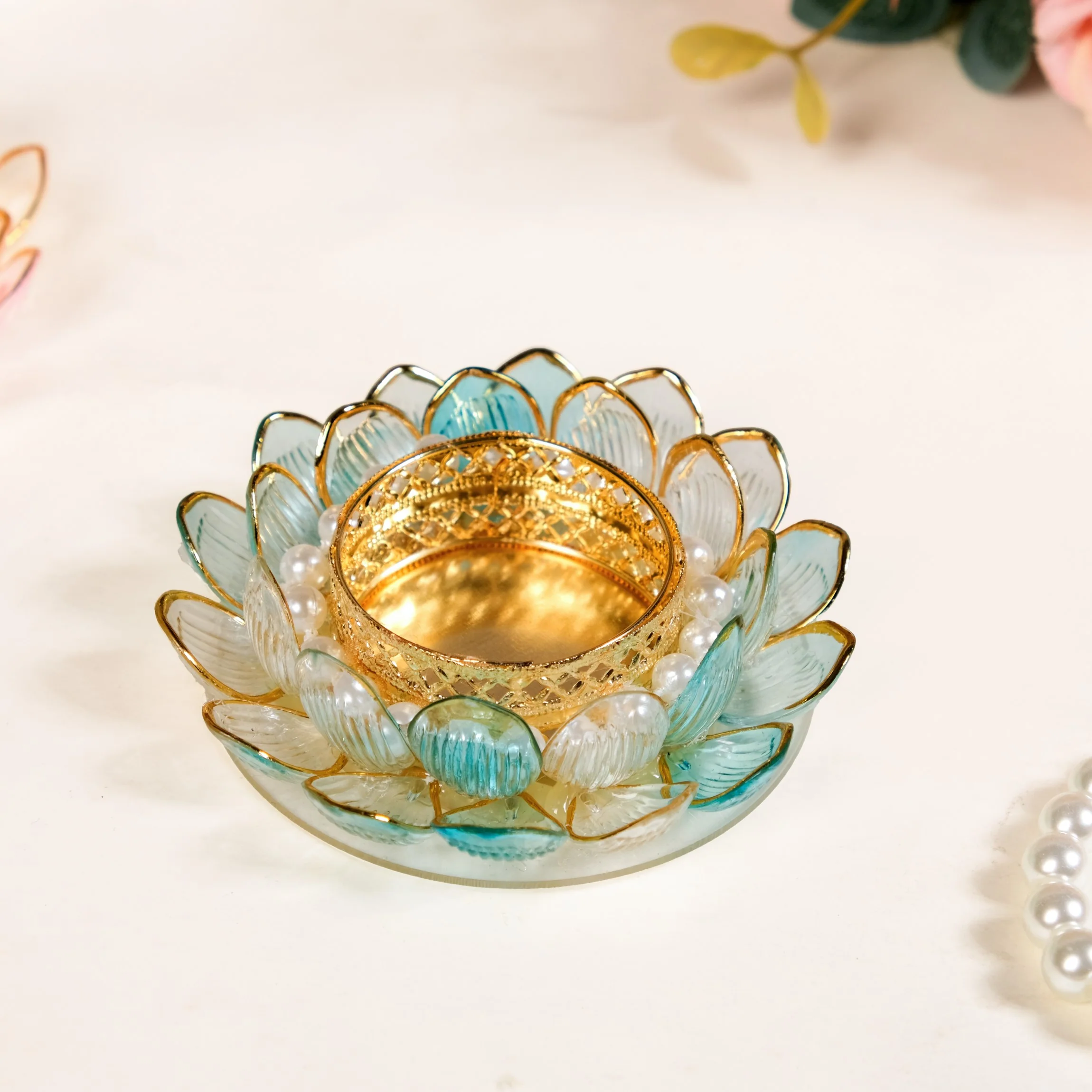 Floral Festivity Tealight Holder Set Of 6 - Image 7