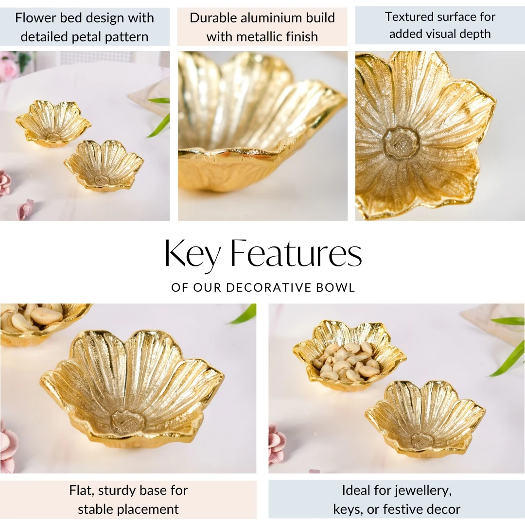 Floral Muse Decorative Trinket Bowl Set Of 2 - Image 5